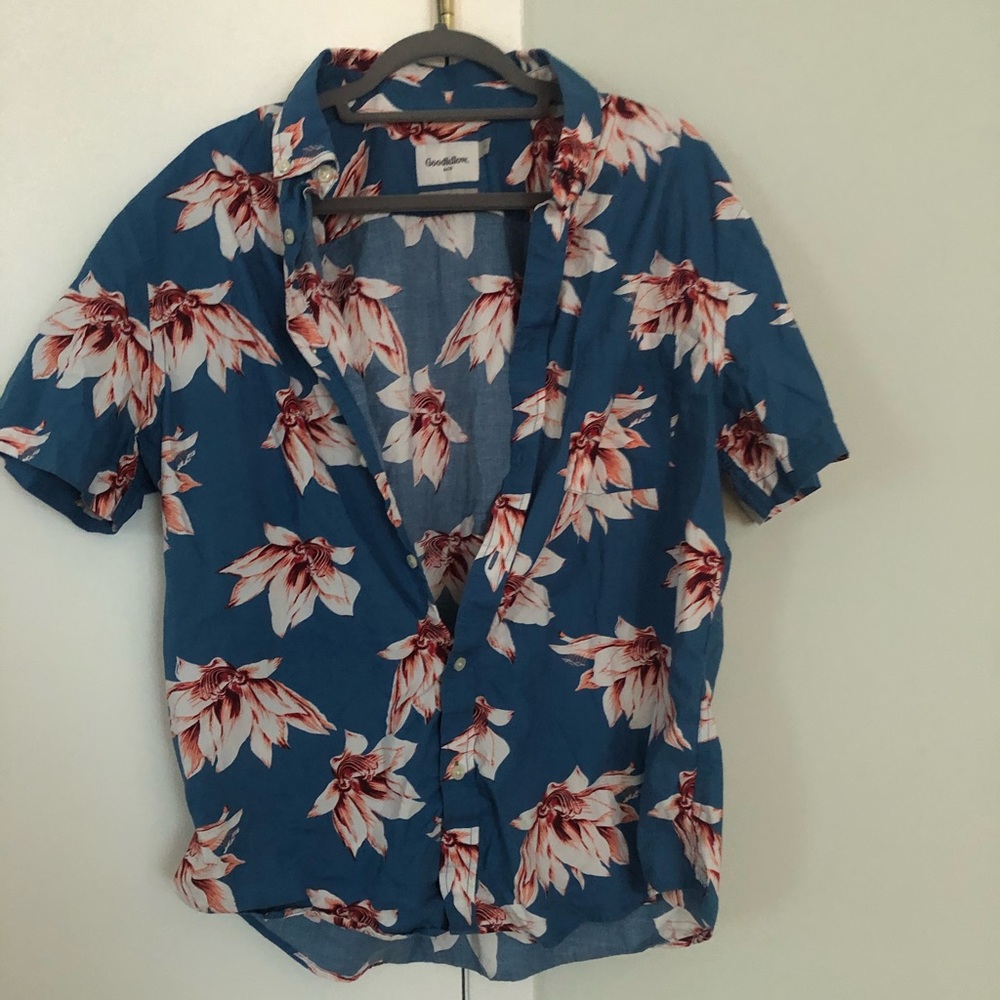Target Goodfellow Floral Shirt S L